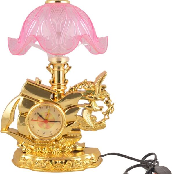 PLASTIC TABLE LAMP CLOCK